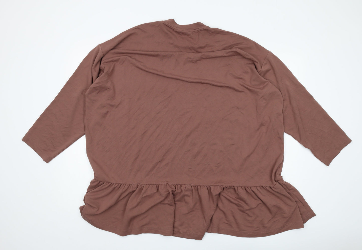 Womens UK Size S Weekday Brown Tunic T-Shirt