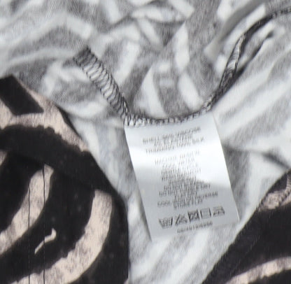 Fenn Wright Manson Women's Black Geometric Wrap Dress - Size 12