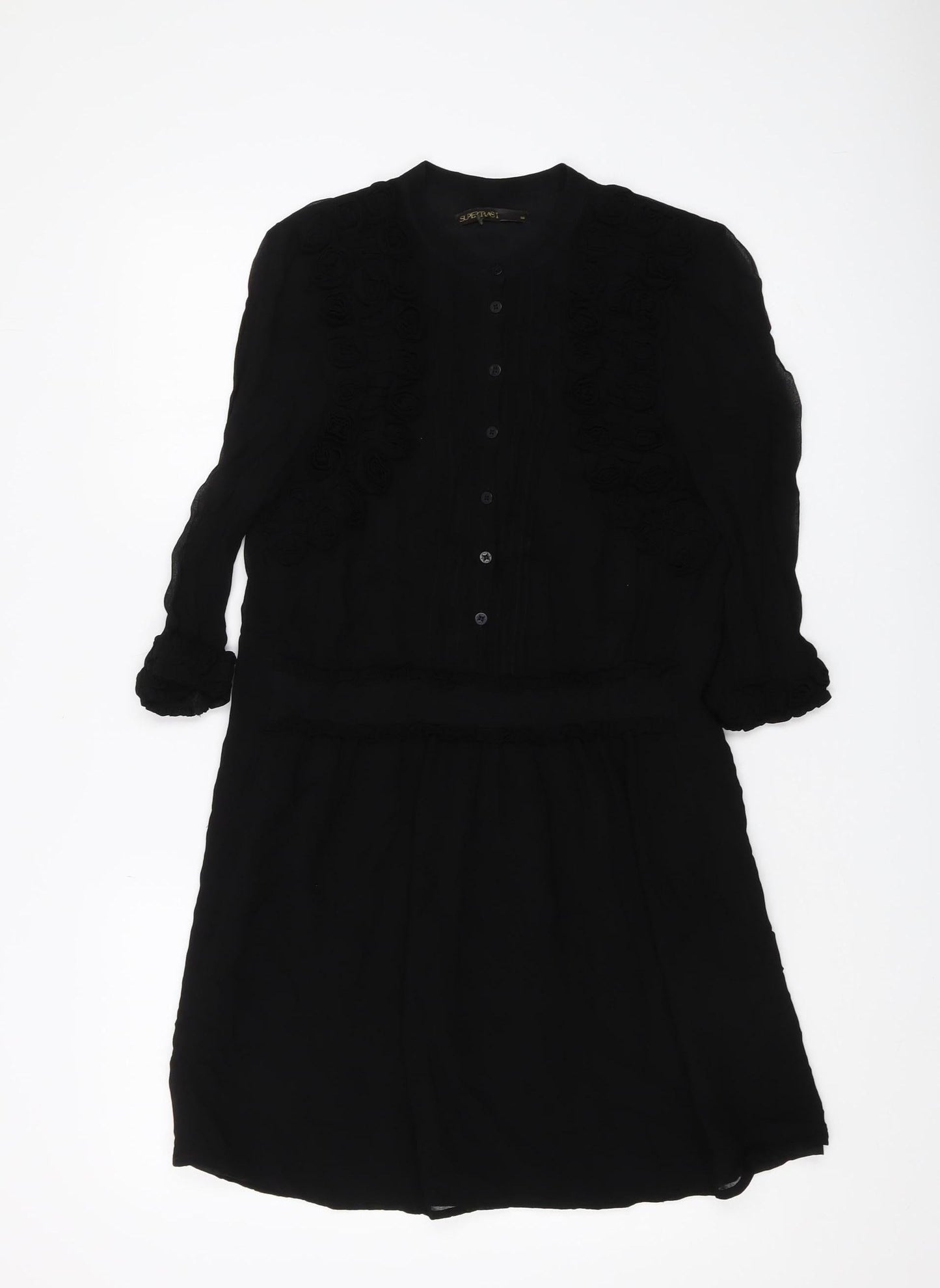 Supertrash Women's Black Long Sleeve Dress Size 6