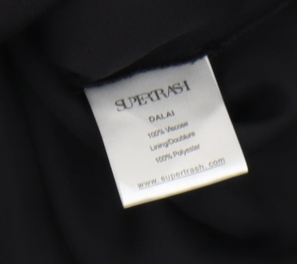 Supertrash Women's Black Long Sleeve Dress Size 6