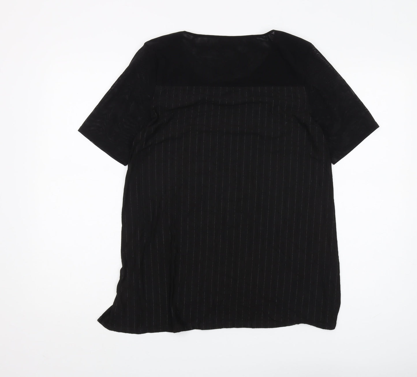 Womens UK Size 12 Marks and Spencer Black Basic T-Shirt