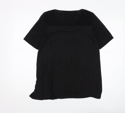 Womens UK Size 12 Marks and Spencer Black Basic T-Shirt