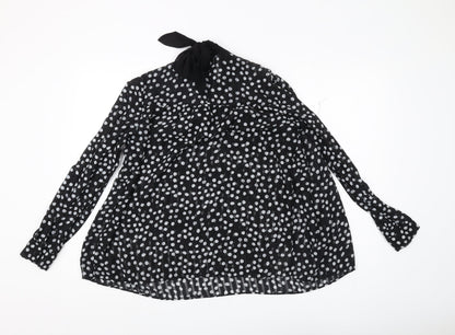 Womens UK Size S Zara Black Camisole Blouse