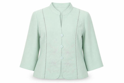 Womens UK Size 10 Eastex Regular Green Suit Jacket