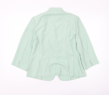 Eastex Women's Green Suit Jacket, Size 10, 3/4 Sleeve, Excellent