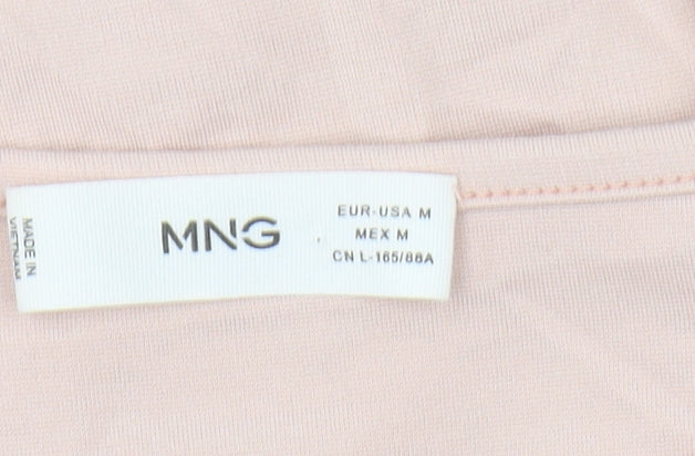 Womens UK Size M MNG Pink Basic Blouse