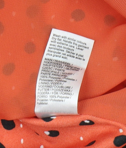 Womens UK Size 8 River Island Orange Camisole Tank