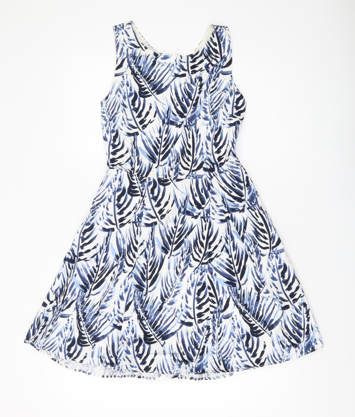 Jack Wills Women's Fit & Flare Multicolour Dress Size 8