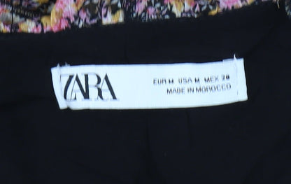Zara Women's Multicoloured Floral Shift Dress M