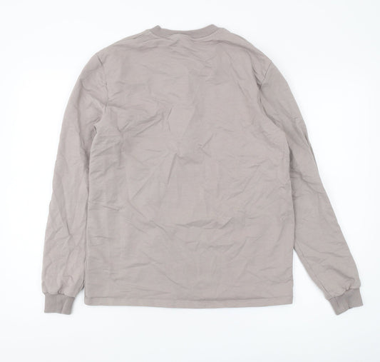 Mens UK Size L ASOS Grey 1/2 Zip Sweatshirt