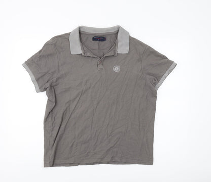 Smith & Jones Men's Grey Polo Shirt L Classic Summer