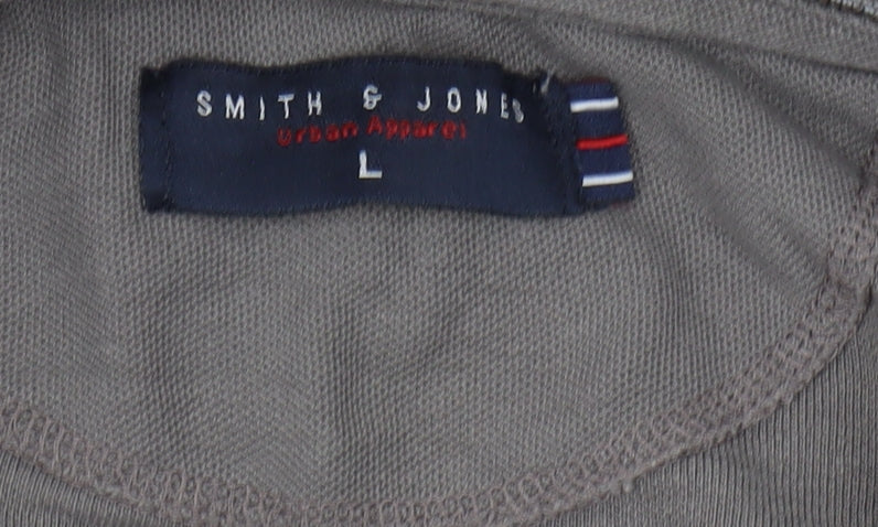 Smith & Jones Men's Grey Polo Shirt L Classic Summer