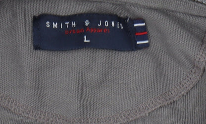 Smith & Jones Men's Grey Polo Shirt L Classic Summer