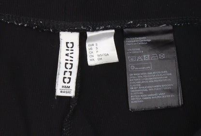 Womens UK Size S H&M Slim Fit Jegging Black Trousers