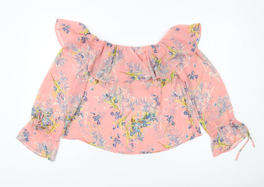 Womens UK Size 10 New Look Multicoloured Camisole Blouse