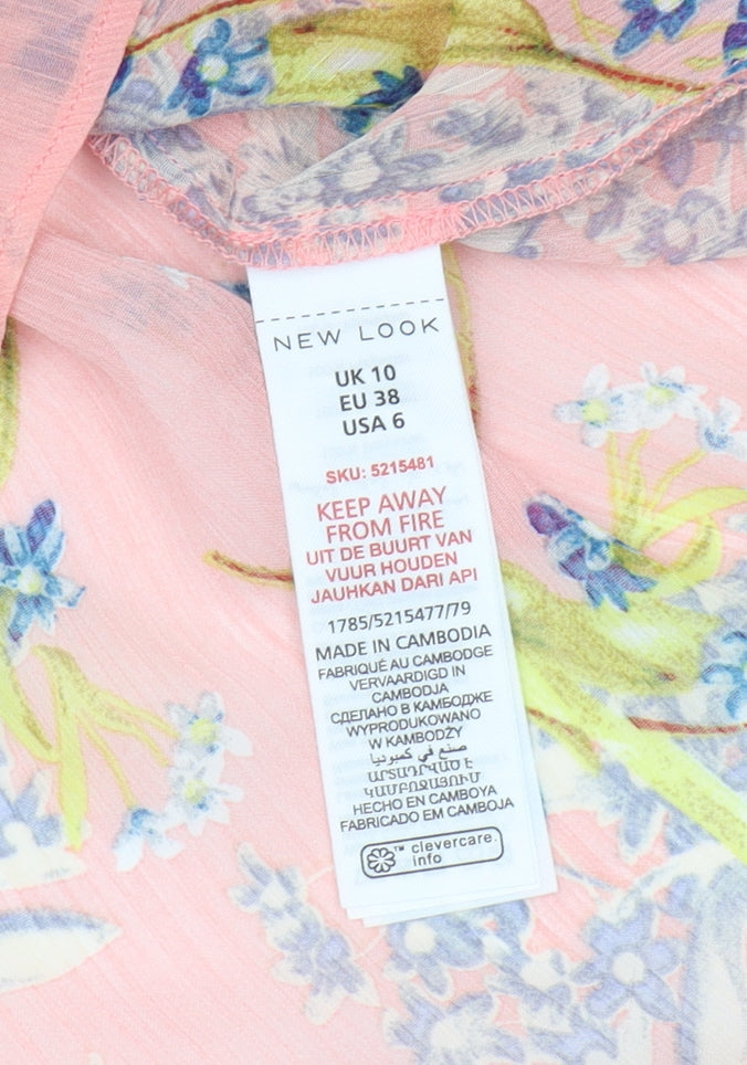 Womens UK Size 10 New Look Multicoloured Camisole Blouse