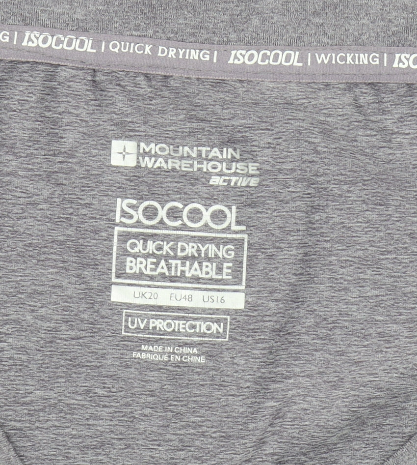 Mountain Warehouse Women's Grey V-Neck T-Shirt