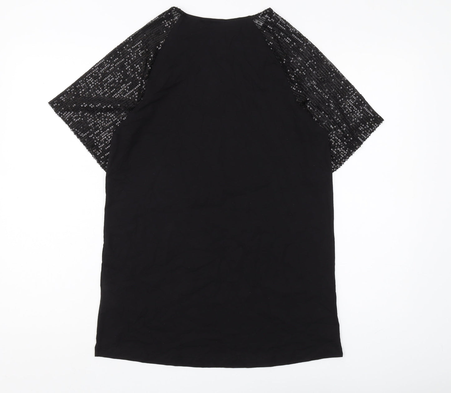 Womens UK Size 6 Lipsy Black  T-Shirt