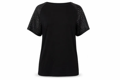 Womens UK Size 6 Lipsy Black  T-Shirt