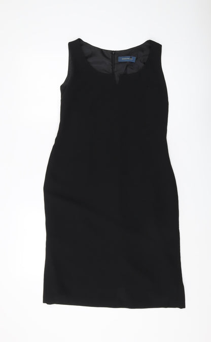 Debenhams Women Black Sheath Dress Size 12