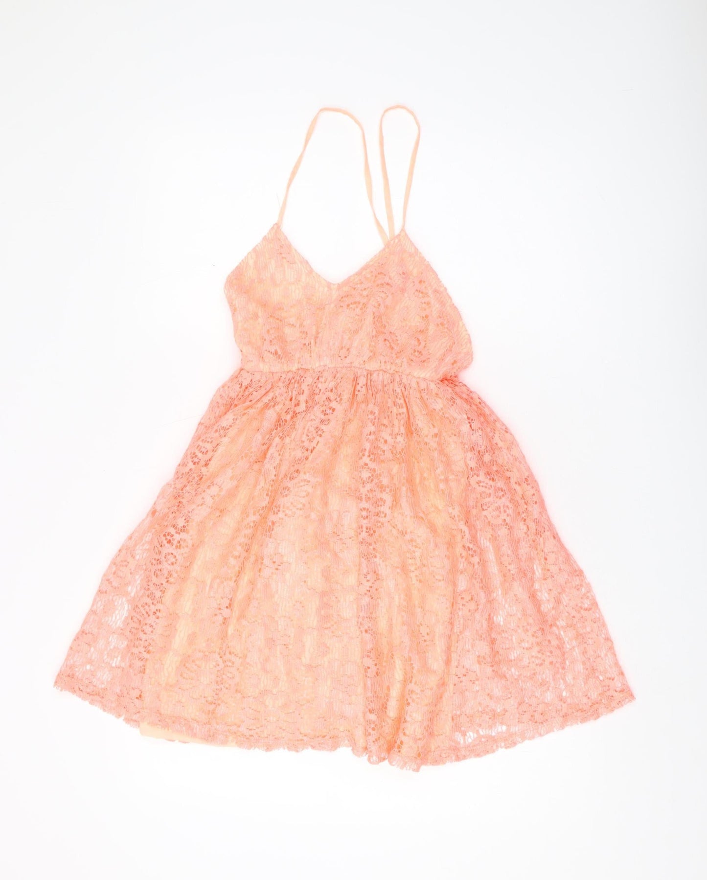 River Island Pink Lace Slip Dress Teens Size 6