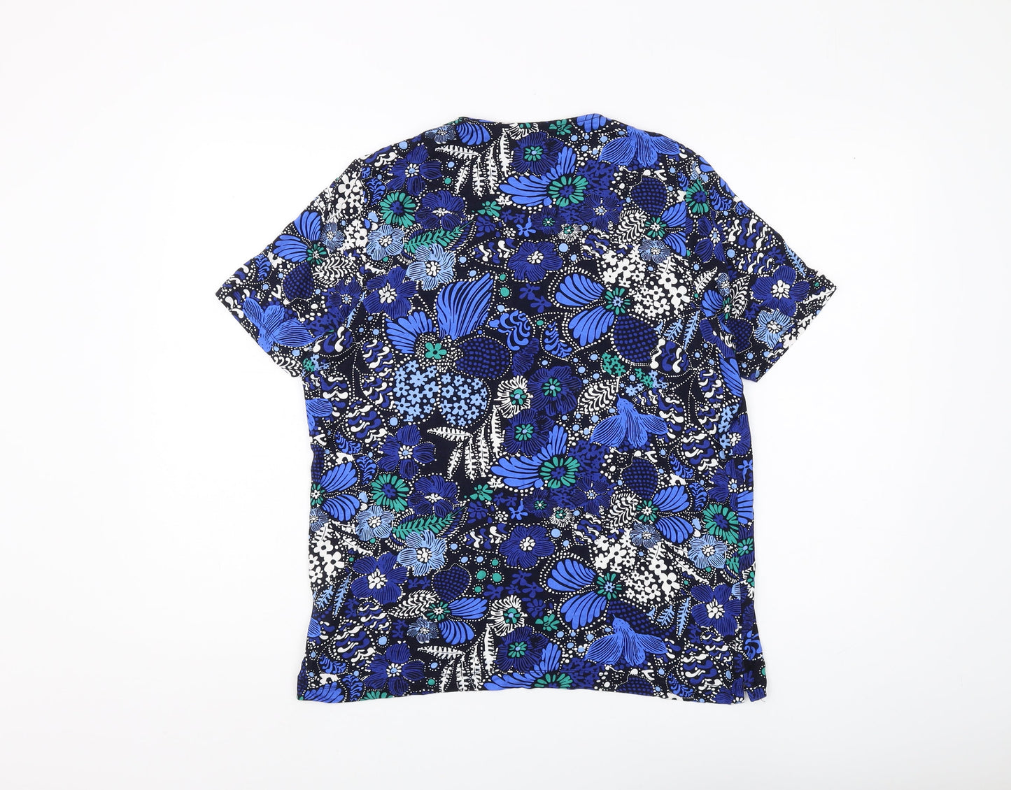 Unisex Adults UK Size 16 TIGI Blue Basic T-Shirt