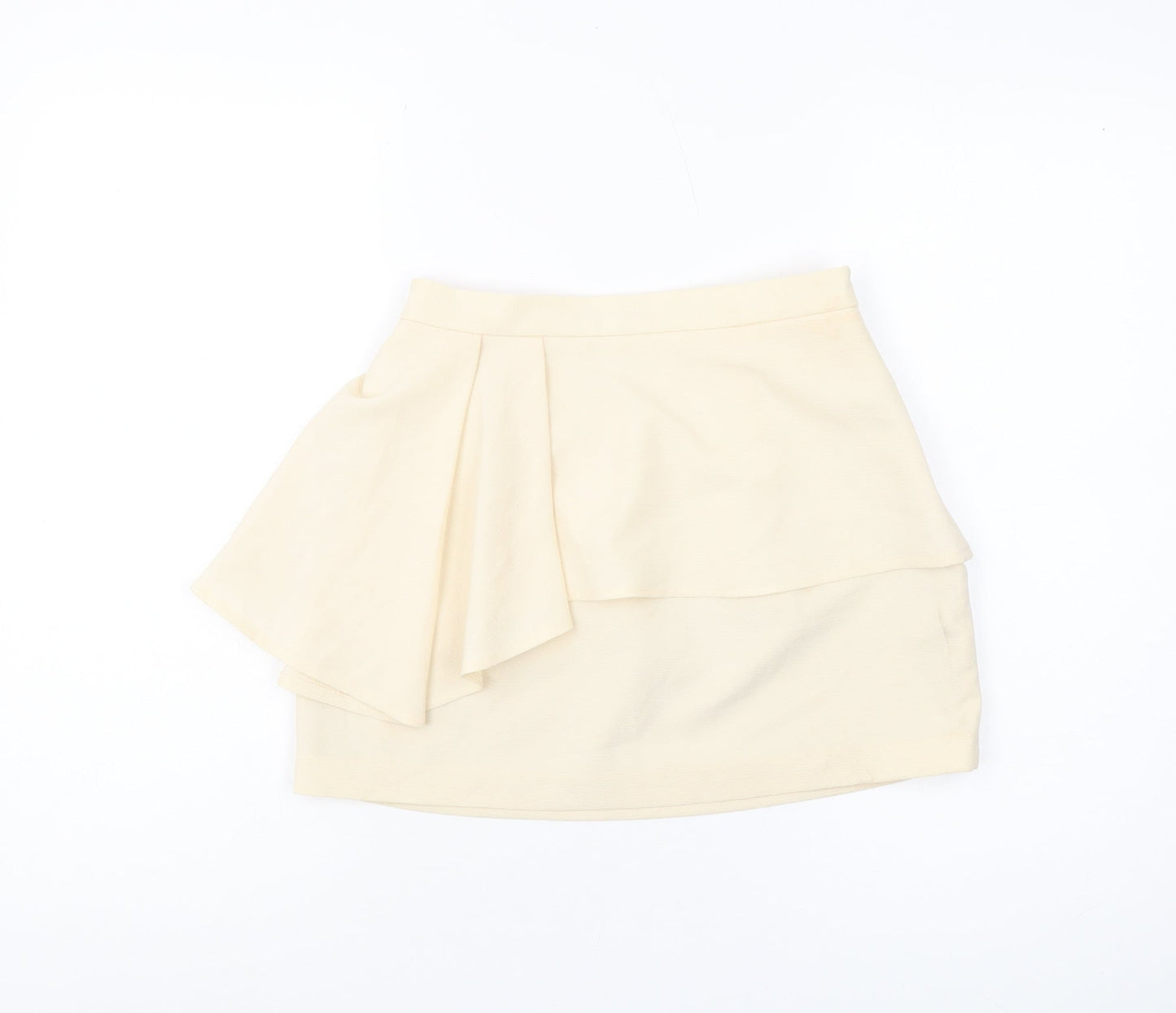 Forever 21 Women's Ivory Wrap Short Skirt, Size S