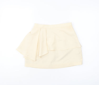 Forever 21 Women's Ivory Wrap Short Skirt, Size S