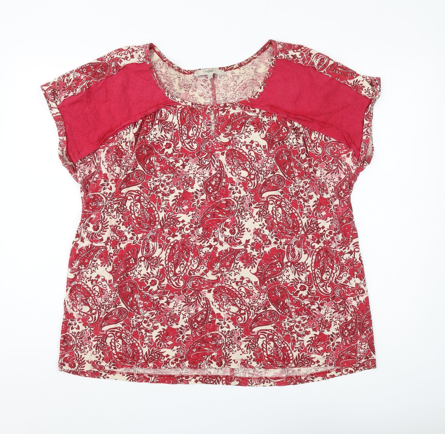 Womens UK Size 18 NEXT Red Basic Blouse