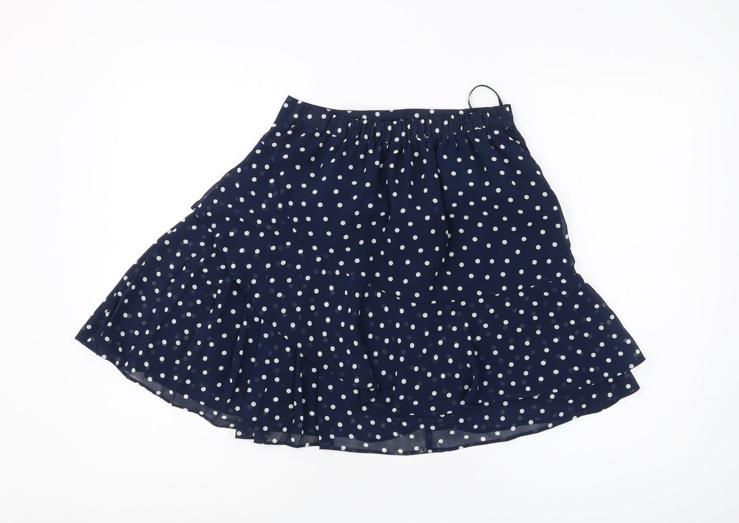 Marks and Spencer Women's Blue Polka Dot Wrap Skirt