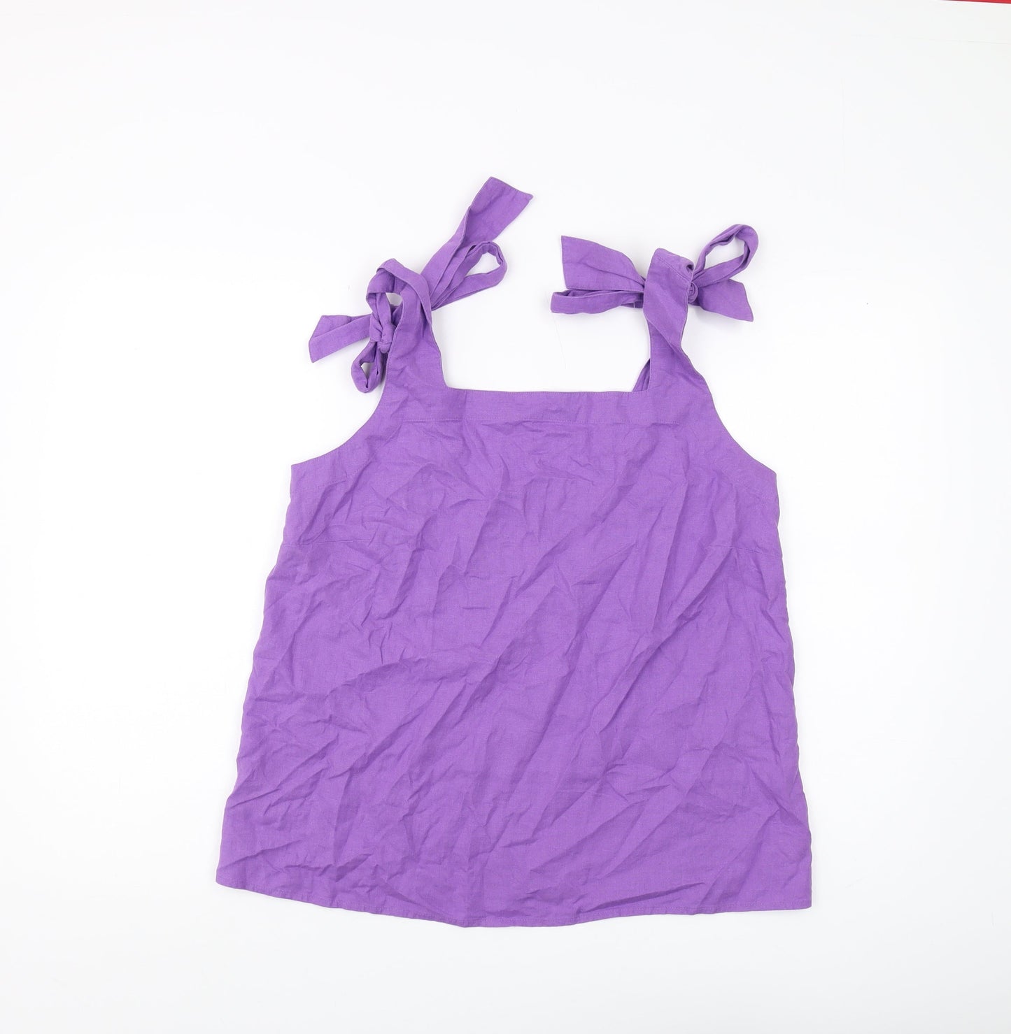 Womens UK Size 12 Marks and Spencer Purple Camisole Tank