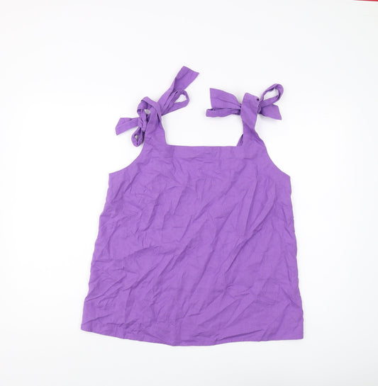 Womens UK Size 12 Marks and Spencer Purple Camisole Tank