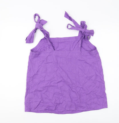 Womens UK Size 12 Marks and Spencer Purple Camisole Tank