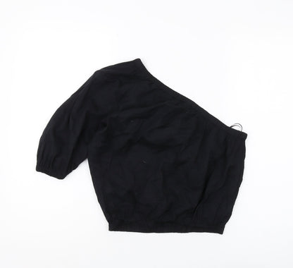 Womens UK Size 10 Marks and Spencer Black Basic Blouse