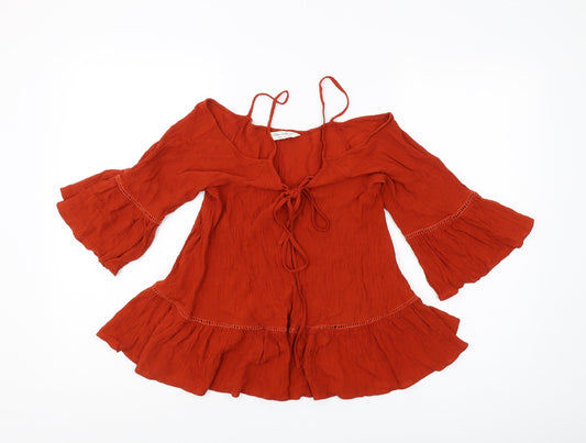 Miss Selfridge Women's Red Camisole Blouse UK 10