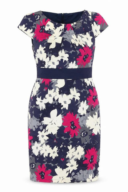 Marks and Spencer Women's Multicoloured Floral Sheath Dress
