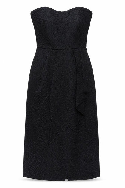 Principles Black Midi Strapless Dress, Size 14, Women's
