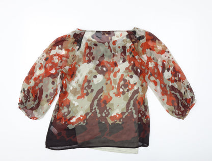 Marks and Spencer Women's Multicoloured Blouse Size 10