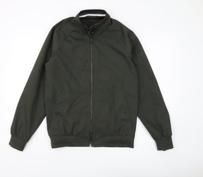 Mens UK Size S Burton Menswear Green Bomber Jacket