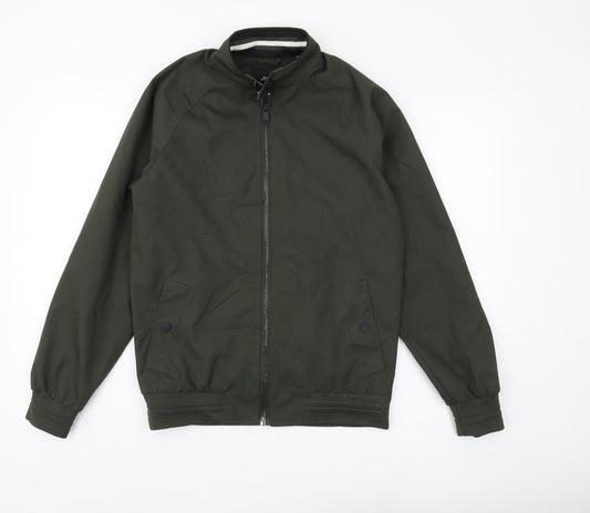 Mens UK Size S Burton Menswear Green Bomber Jacket