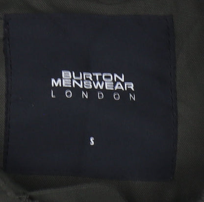 Mens UK Size S Burton Menswear Green Bomber Jacket