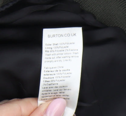 Mens UK Size S Burton Menswear Green Bomber Jacket