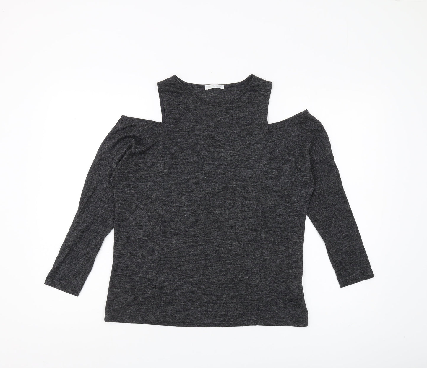 Womens UK Size 10 Zara Black Basic Blouse