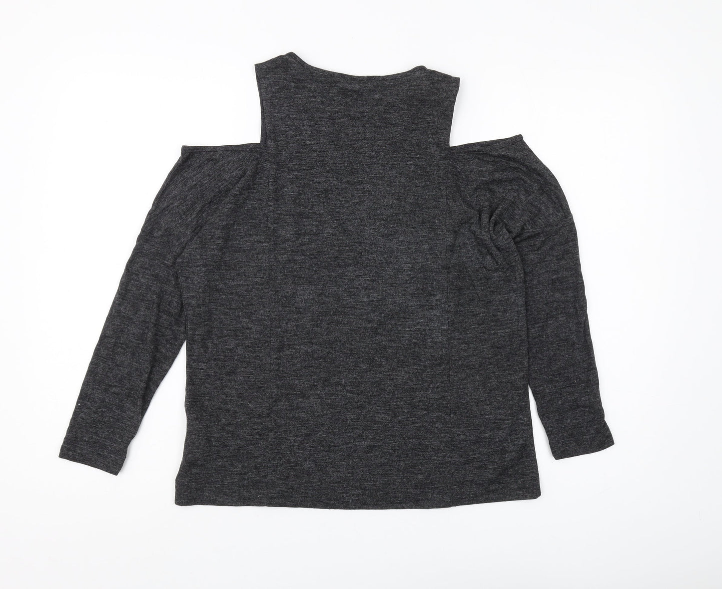 Womens UK Size 10 Zara Black Basic Blouse