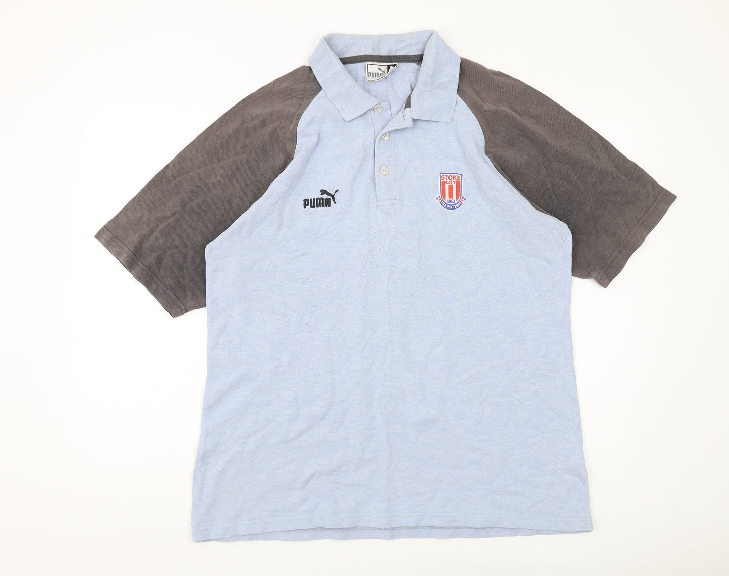 Puma Men's Blue XL Polo Shirt Short Sleeve Casual