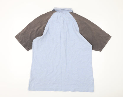 Puma Men's Blue XL Polo Shirt Short Sleeve Casual