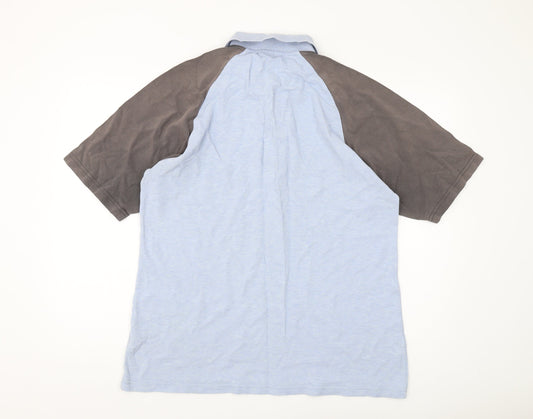 Puma Men's Blue XL Polo Shirt Short Sleeve Casual