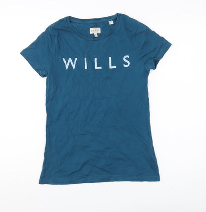 Jack Wills Blue Women's T-Shirt UK 8