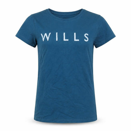 Womens UK Size 8 Jack Wills Blue Basic T-Shirt
