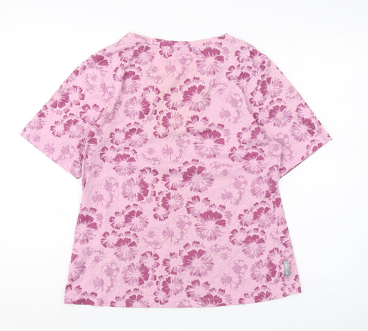 Peter Storm Women's Pink Floral T-Shirt Size 14